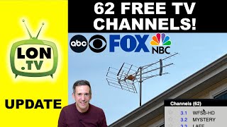 Antenna is on the Roof with 62 Free TV channels! ATSC 3 / NextGen TV and ATSC 1