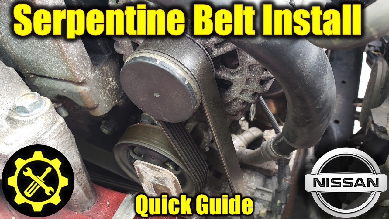 2007 - 2012 Nissan Altima 2.5 Liter - Serpentine Belt Replacement - YouTube