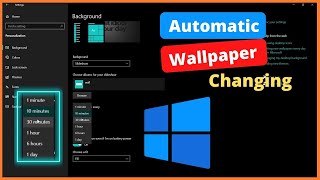 How to Enable AUTO CHANGE Wallpapers in Windows 11/10How to set your Desktop Wallpaper change auto screenshot 4