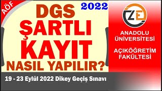 Aöf 2022 Açıköğretim Şartlı Kayıt Nasıl Yapılır Kayıt Tarihleri
