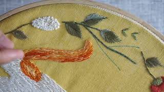How to Embroider Tree Branches & Stems | Back Stitch, Split Stitch, Stem Stitch Tutorial