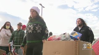 First responders collect thousands of toys for children in hospitals