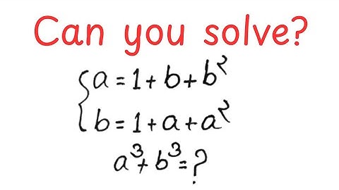 Harvard University admission interviews tricks | Can you solve for a^3 +b^3 =?