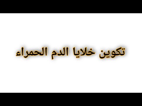 تكوين خلايا الدم الحمراء 