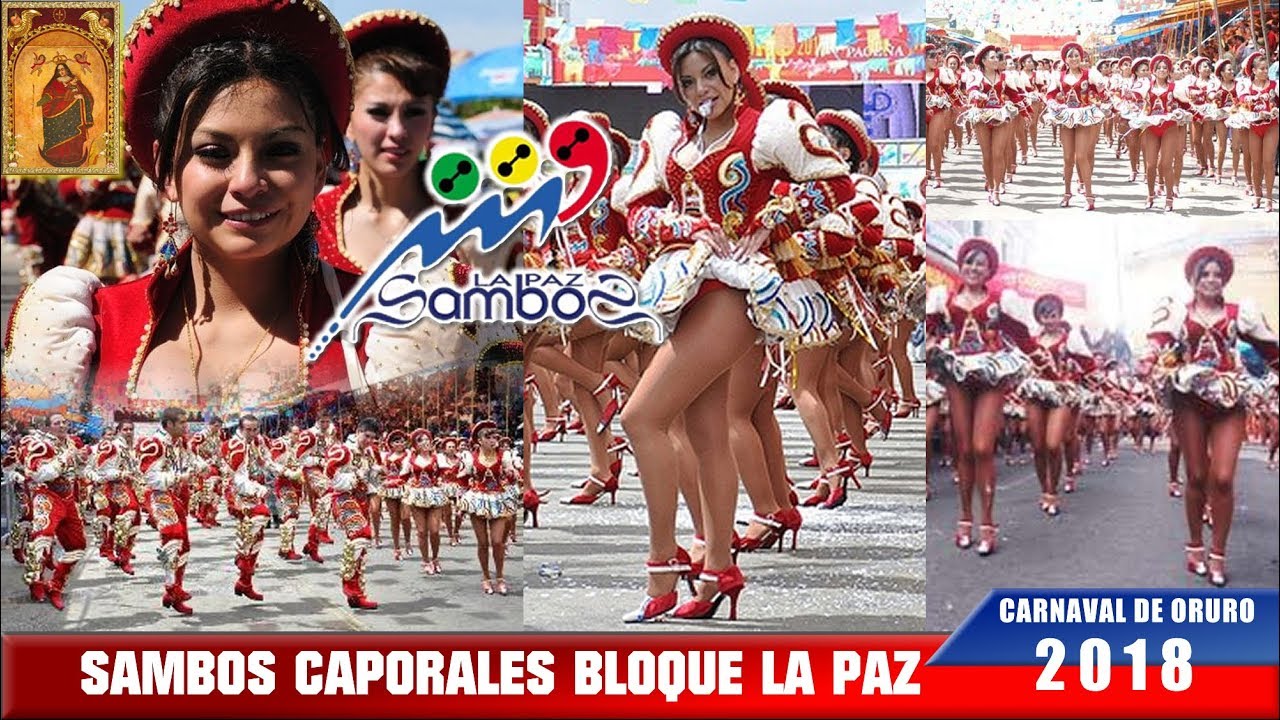Sambos Caporales bloque La Paz carnaval de Oruro 2018