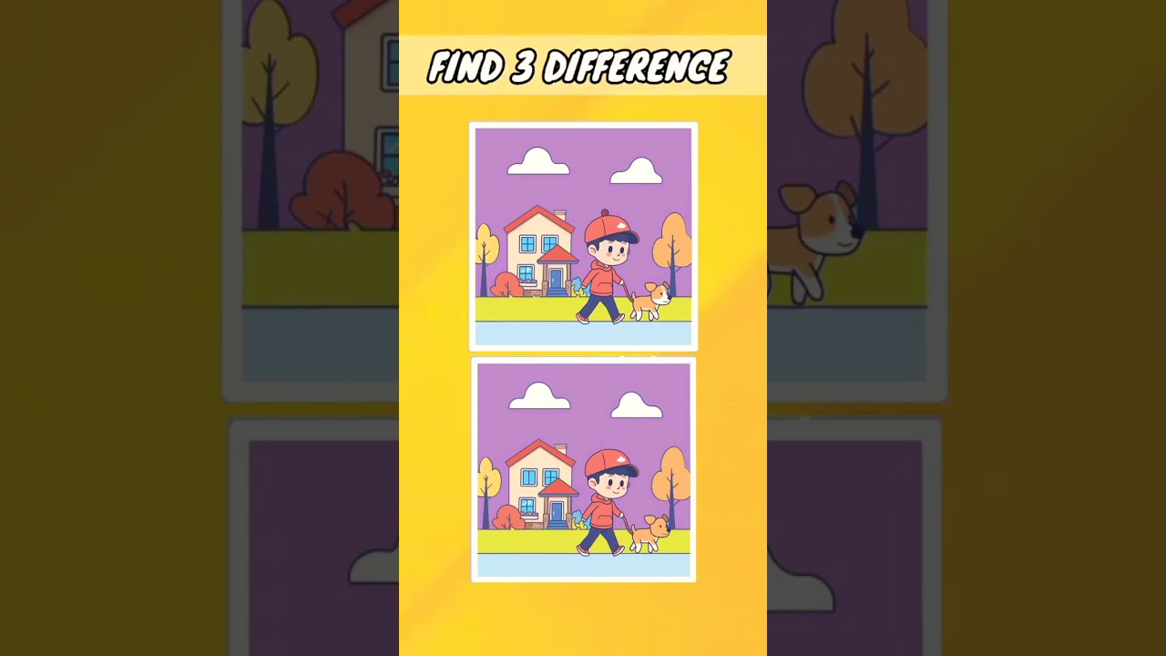 Find Only 3 Differences! 🔍 Can You Spot Them All?