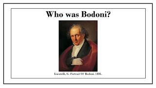 Alex Gwynne, TY1HG2 - Giambattista Bodoni Presentation