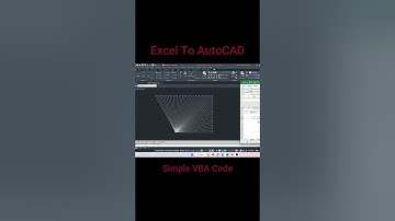 Excel to AutoCAD Using VBA #shorts