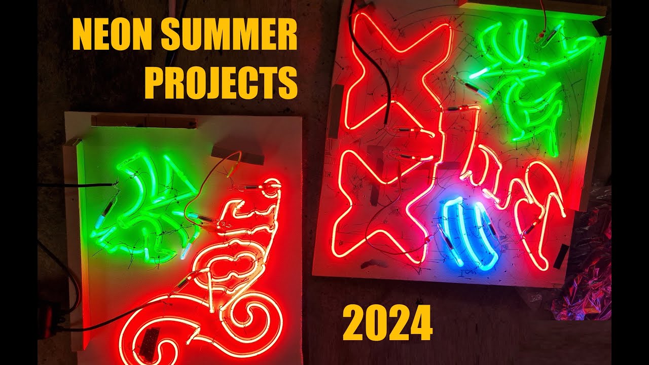 Neon Sign Summer Projects 2024 - Repair and Making - YouTube
