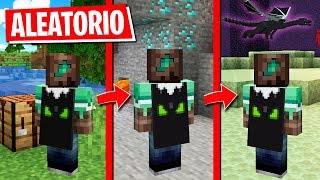 MINECRAFT pero NOS TELETRANSPORTAMOS cada 30 SEGUNDOS! 😱💥 MINECRAFT es ALEATORIO