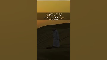 (وإن ليس للإنسان إلا ما سعي) . القرآن الكريم عبدالباسط عبدالصمد رحمه الله عليه ✅