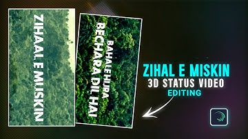 3D Trending Viral Name Art Video Editing in Alight Motion video editing | Zihaal e Miskin Song 😍🌎