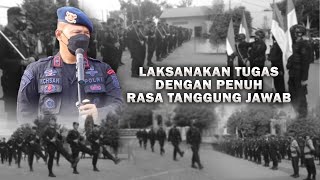 Pimpin Apel Pagi, Ini Penekanan Danyon Brimob Bone Kepada Anggotanya