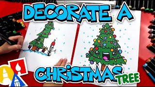 draw your own christmas tree decoration challenge