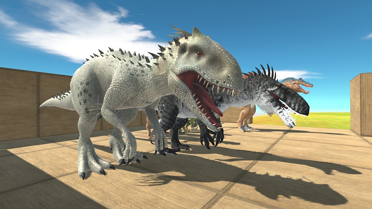 Dinosaur Battle Carnivores Unite Against the Ultimate Boss in Animal Revolt Battle Simulator ARBS