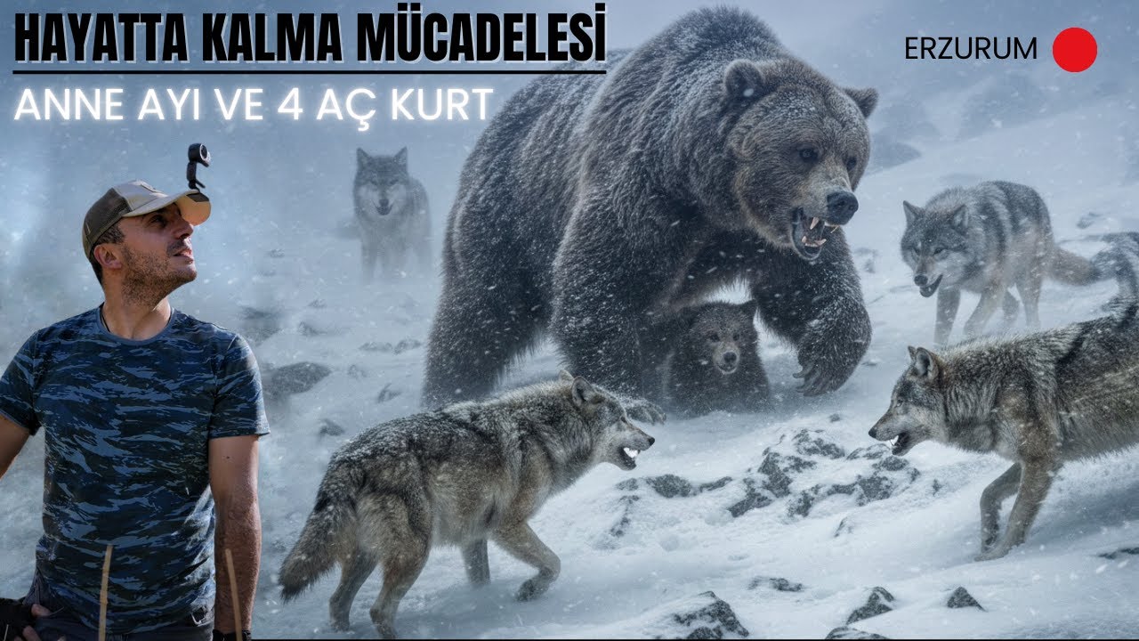 DAĞLARIN OĞLUYLA 24 SAAT - Anne Ayının Kurtlarla Mücadelesi !