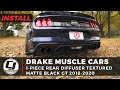 2018-2023 Mustang GT Install | Drake Muscle Cars 1-Piece Rear Diffuser