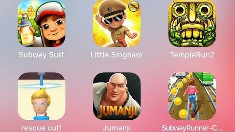 Subway Surfers,Little Singham,Temple Run 2,rescue cut,Jumanji,Subway Princess Runner