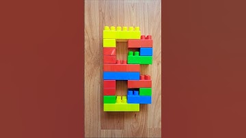 Letter B - Learn Alphabet and Play with Building Blocks! #shorts