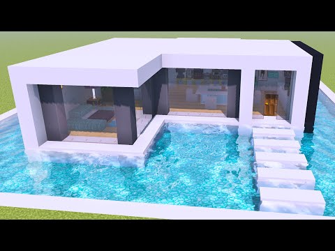 Minecraft Tutorial - Como fazer uma Casa Moderna Grande 
