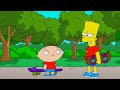 Family Guy and Simpsons - Bart &amp; Stewie | Family Guy Stewie CAPTURES Nelson