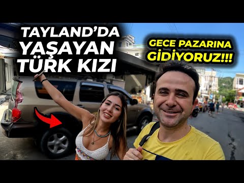 Gezgin Türk Kızı İle Tayland'ın Eski Mahallesini Geziyoruz - Karidesi Çiğ Yiyorlar !