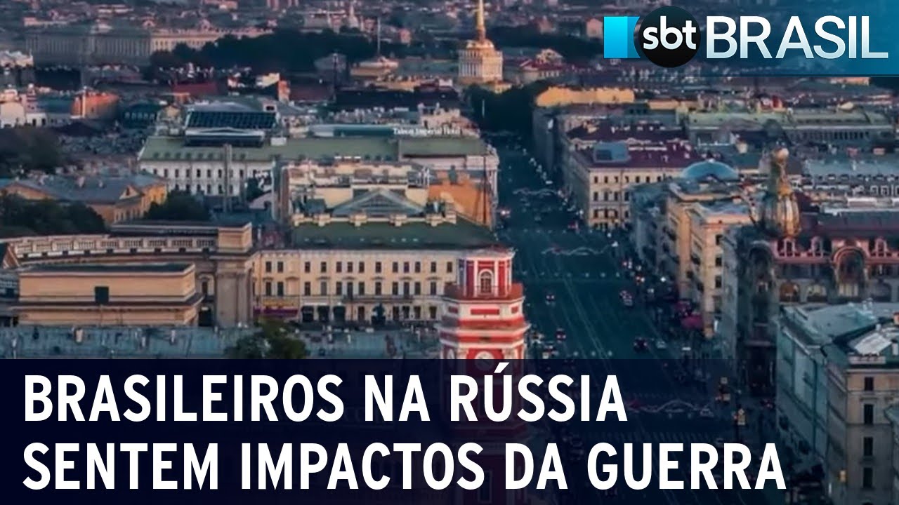 Guerra na Ucrânia: brasileiros na Rússia sentem efeitos das sanções | SBT Brasil (05/03/22)