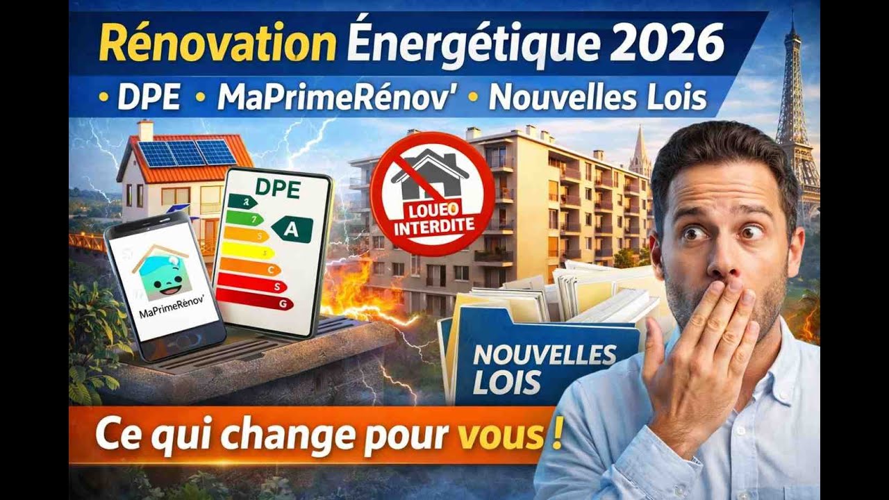 Rénovation Énergétique 2026 : DPE, MaPrimeRénov' et Nouvelles Lois – Ce qui change pour vous !