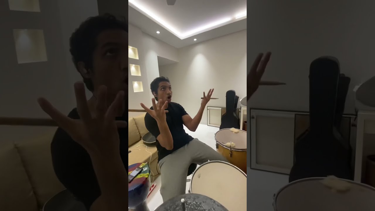 Phone almost broke while doing O O jaane jaana drum cover !