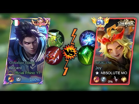 ALUCARD vs OP JOY! Destroying Mythical Glory | Mobile Legends | Official Rhino