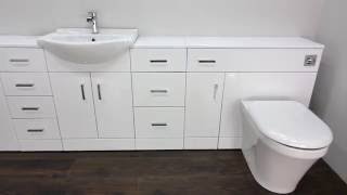 The High Gloss White Bathroom Furniture gives the home owner flexibility by being able to configure the layout of the bathroom ...