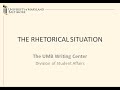 Understanding the Rhetorical Situation