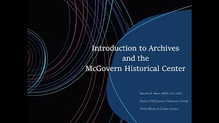 Introduction to TMC Library Archives