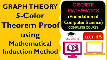 L48: 5-Color Theorem Proof using Mathematical Induction Method | Discrete Mathematics Lectures Hindi