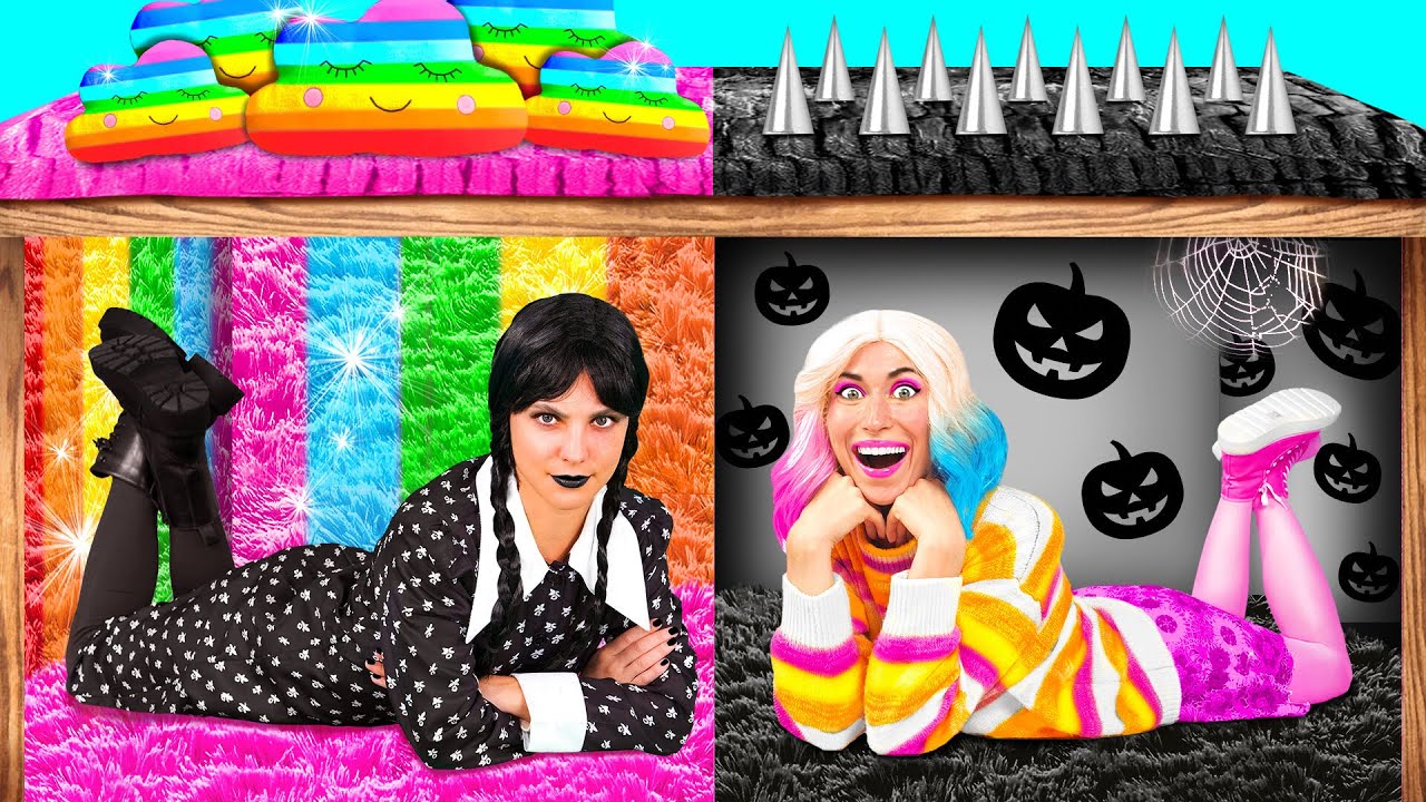 Secret Rooms Under The Bed with Wednesday Addams | Funny Moments by Fun Teen