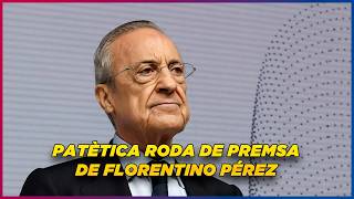 FLORENTINO PÉREZ CONVOCA ELECCIONS I AMENAÇA PERIODISTES EN UNA RODA DE PREMSA HISTÒRICA