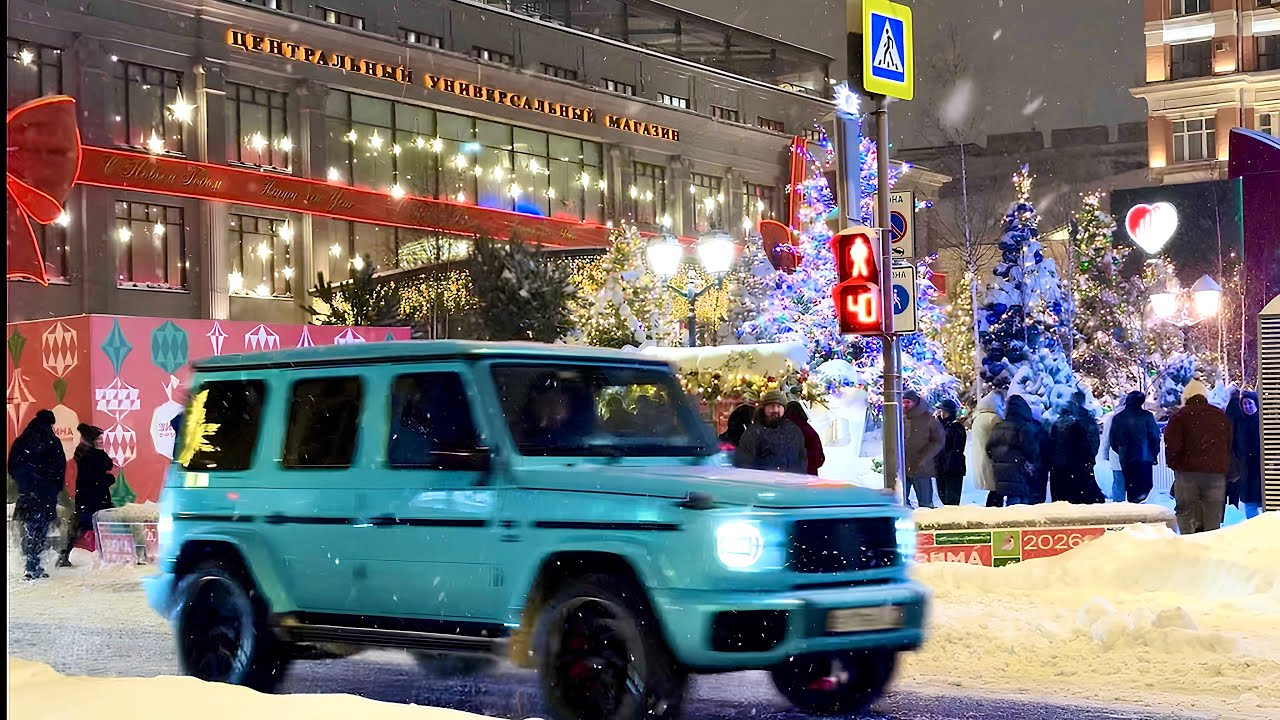 Как мы встретили НОВЫЙ ГОД в МОСКВЕ. Прогулка по городу