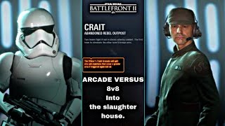 XB1 Star Wars Battlefront 2 G279, 2P local splitscreen Arcade on Abandoned Rebel Outpost, Assault.