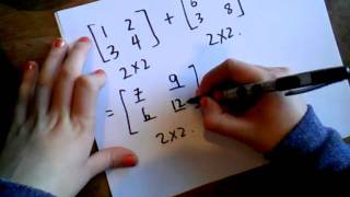 ADDING/SUBTRACTING MATRICES
