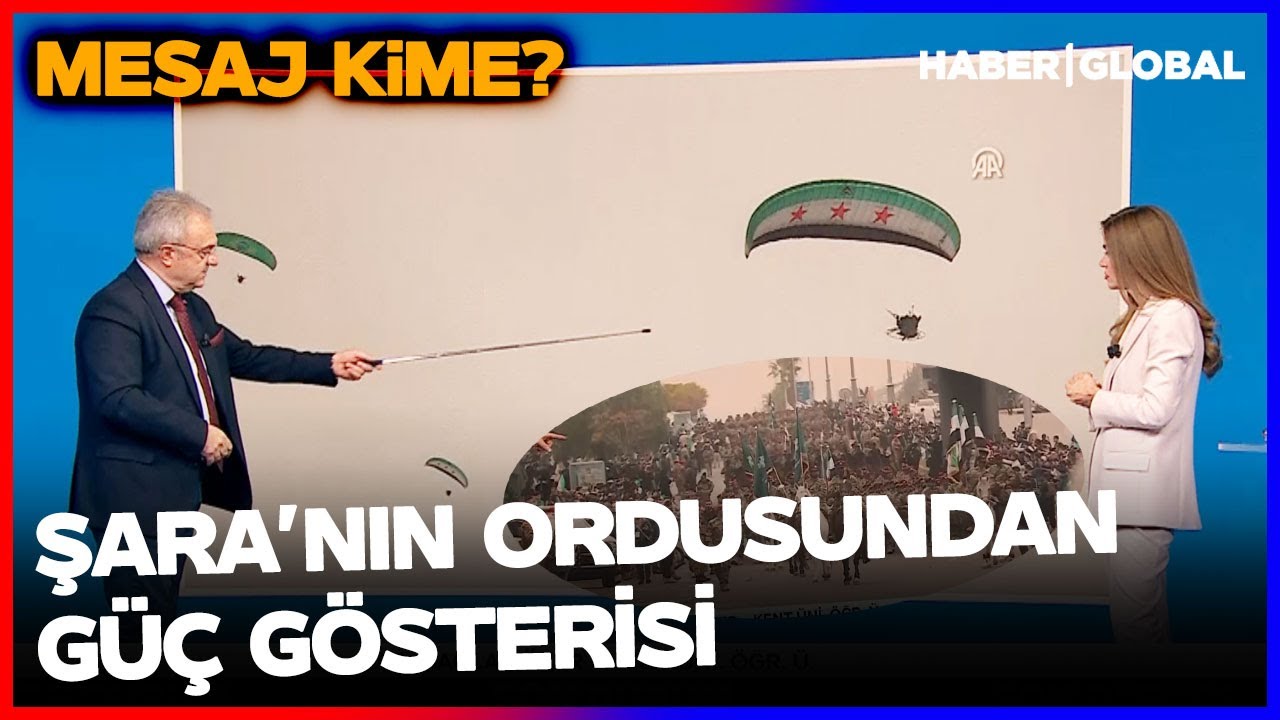 Suriye Ordusu'ndan Güç Gösterisi! Esad'ın Yıkılışının Yıl Dönümünde Şam'da Askeri Geçit Töreni