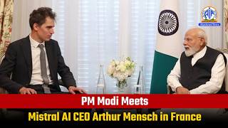 PM Modi Meets Mistral AI CEO Arthur Mensch in France