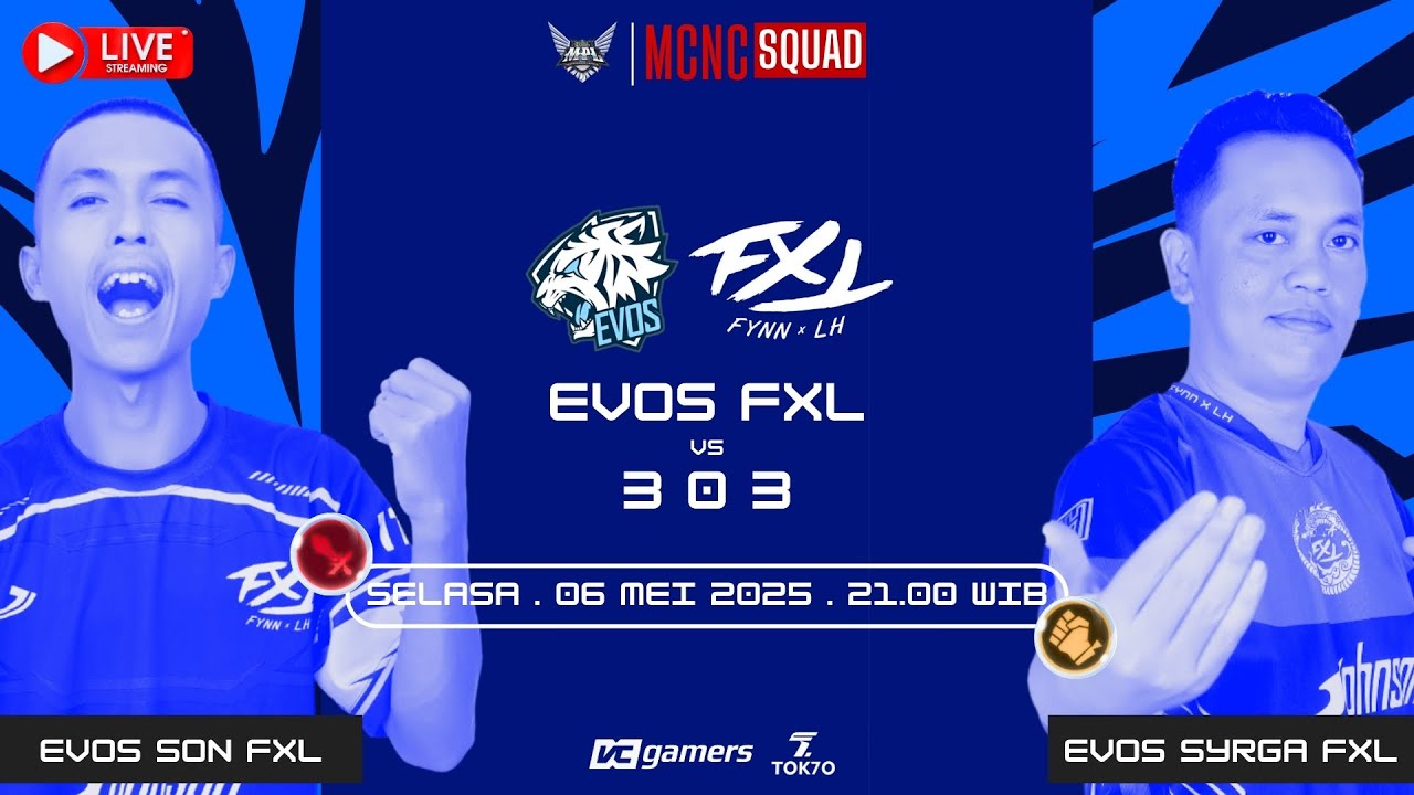 LIVE - MCNC . EVOS FxL Vs 303 . APAKAH LOSE STREAK AKAN BERHENTI ?
