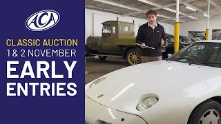 Early Entries for ACA November Classic Car Auction