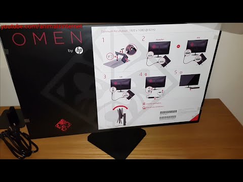 HP OMEN 25 Display. 1080p. 144Hz. 1ms. Best value for the money. Unboxing &amp; how to assemble
