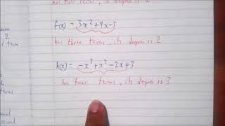 VIDEO 3 EVALUATE POLYNOMIALS