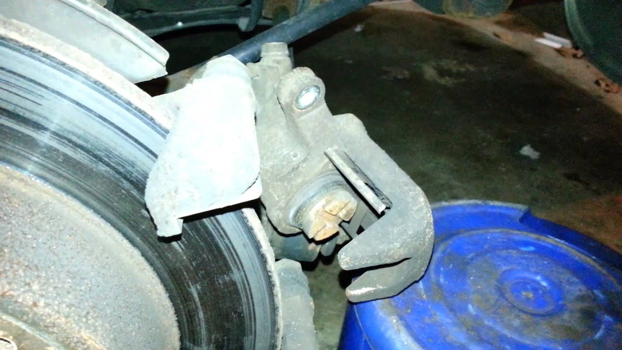 2001 Honda Accord rear brake replacement - YouTube