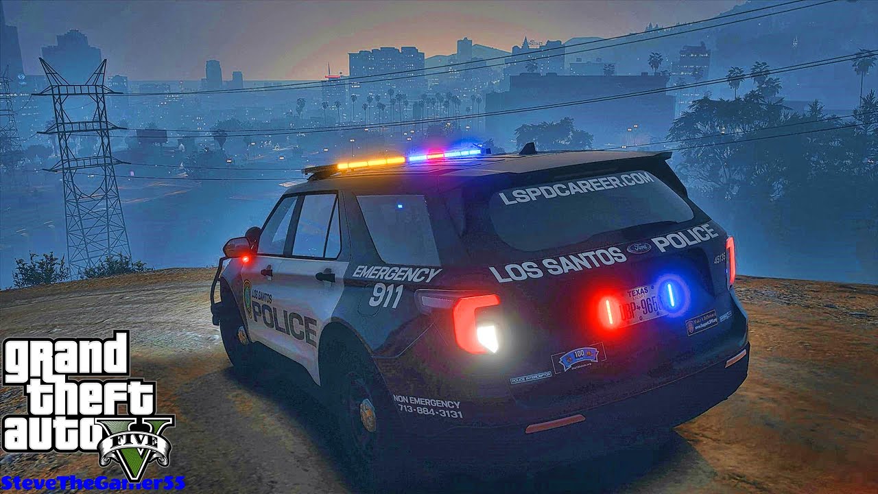 Playing GTA 5 As A POLICE OFFICER City Gang Unit Patrol| GTA 5 Lspdfr ...