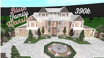 Roblox Bloxburg Aesthetic Family Mansion House Build Youtube - roblox bloxburg chic one story family mansion