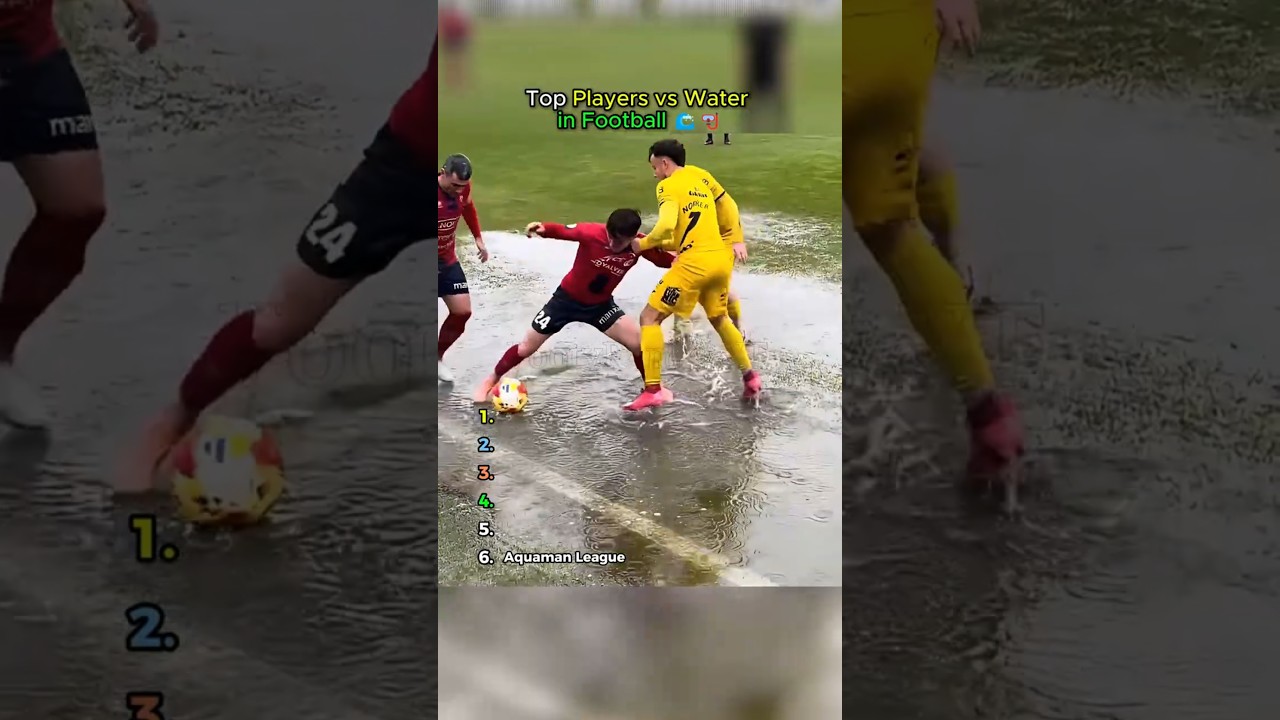 Top Players vs Water in Football 🌊🤿