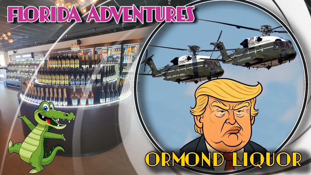 Приключения во Флориде. День 8. Посещение магазина спиртных напитков Ormond и пролет Дональда Тра...